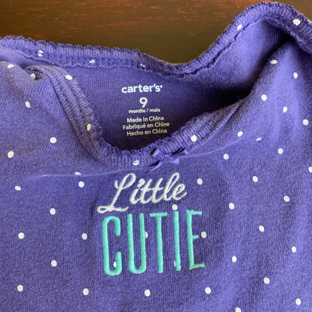 Koala Kids Carter's Baby Girl One Piece Bodysuits Bundle Size 9 Months - Picture 5 of 7